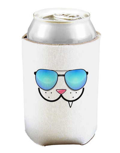 Kyu-T Face - Snaggle Cool Sunglasses Can and Bottle Insulator Cooler-Bottle Insulator-TooLoud-White-Davson Sales