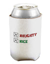 Naughty or Nice Christmas - Naughty and Nice Can / Bottle Insulator Coolers-Can Coolie-TooLoud-1 Piece-Davson Sales