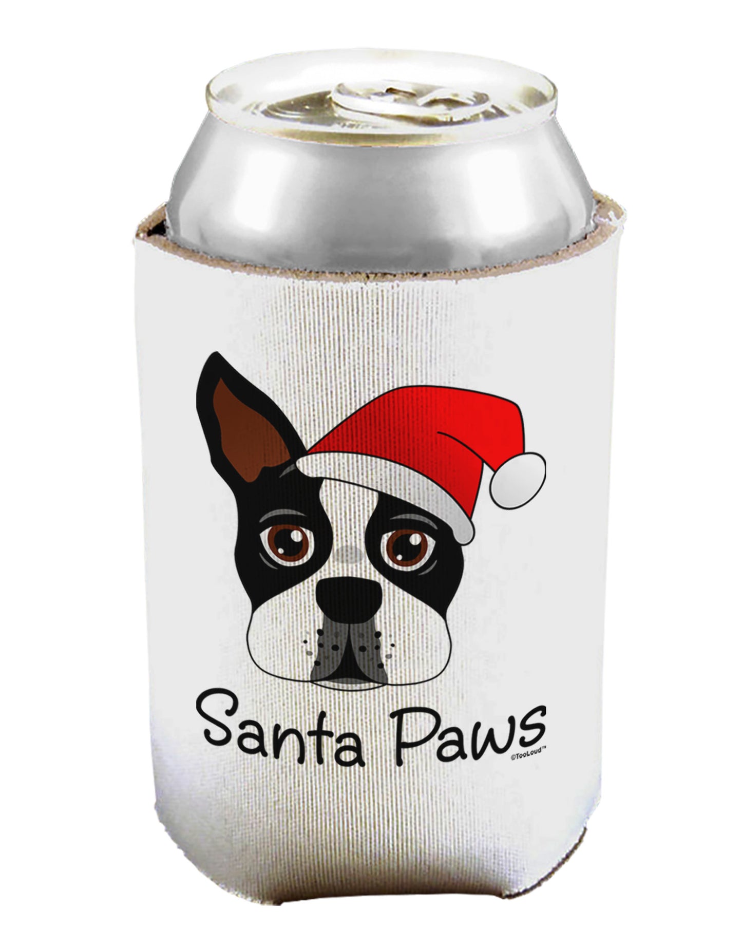Santa Paws Christmas Dog Can / Bottle Insulator Coolers-Can Coolie-TooLoud-1 Piece-Davson Sales