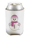 Cute Girl Snowman - Christmas Can / Bottle Insulator Coolers by TooLoud-Can Coolie-TooLoud-1-Davson Sales