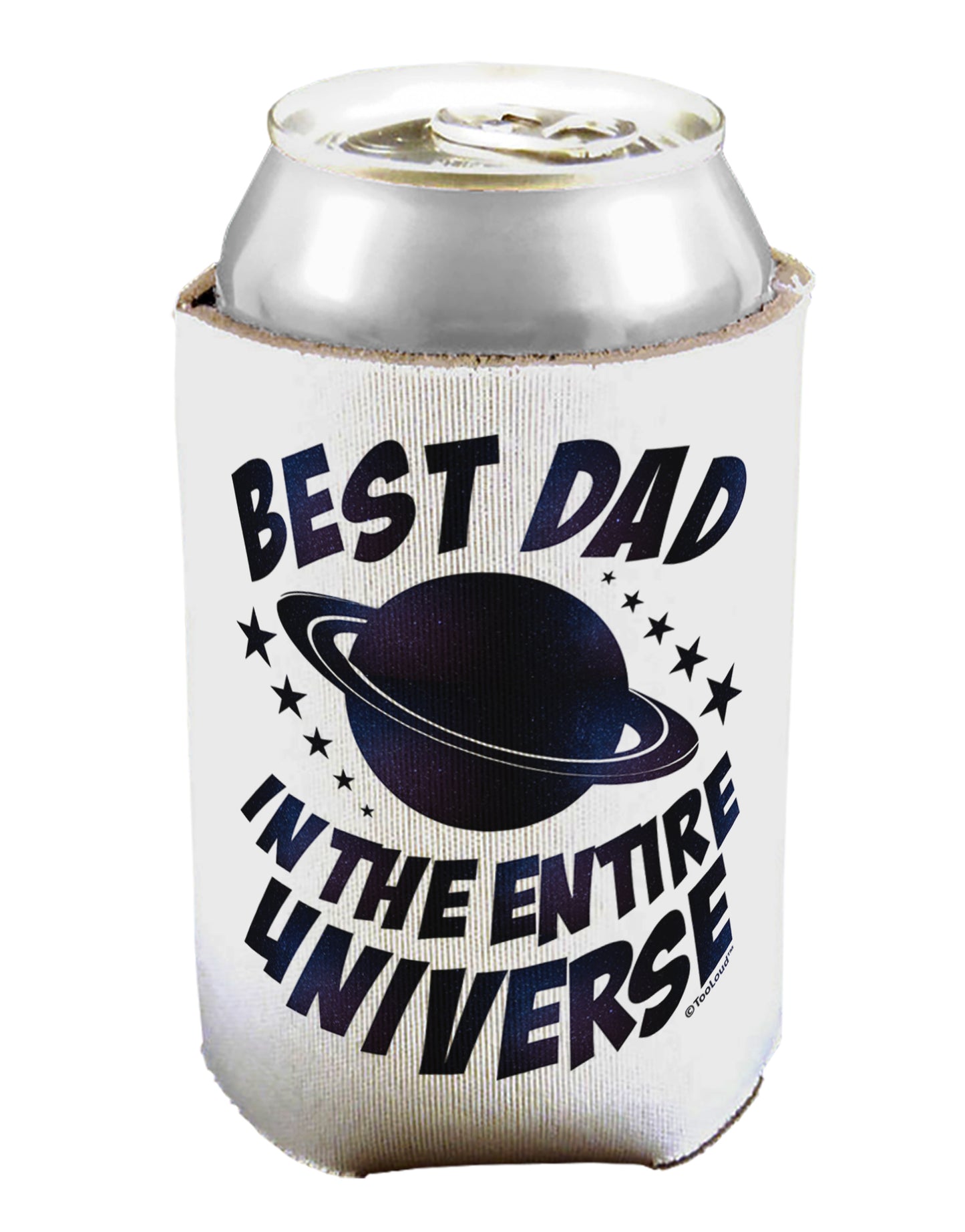 Best Dad in the Entire Universe - Galaxy Print Can / Bottle Insulator Coolers-Can Coolie-TooLoud-1-Davson Sales