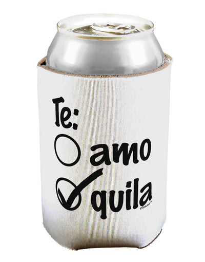 Tequila Checkmark Design Can / Bottle Insulator Coolers by TooLoud-Can Coolie-TooLoud-1-Davson Sales