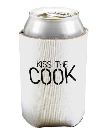 Kiss the Cook Grill Master - Text Can / Bottle Insulator Coolers by TooLoud-Can Coolie-TooLoud-1-Davson Sales