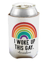 TooLoud I Woke Up This Gay Can Bottle Insulator Coolers-Can Coolie-TooLoud-2 Piece-Davson Sales