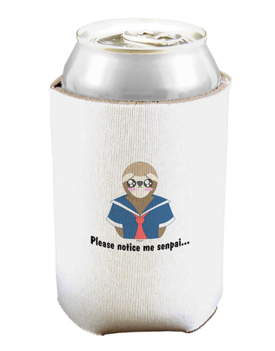 Sailor Sloth Can and Bottle Insulator Cooler-Bottle Insulator-TooLoud-White-Davson Sales