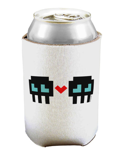 8-Bit Skull Love - Boy and Boy Can / Bottle Insulator Coolers-Can Coolie-TooLoud-1-Davson Sales