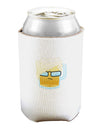 Bartleby the Hipster Beer Can and Bottle Insulator Cooler-Bottle Insulator-TooLoud-White-Davson Sales