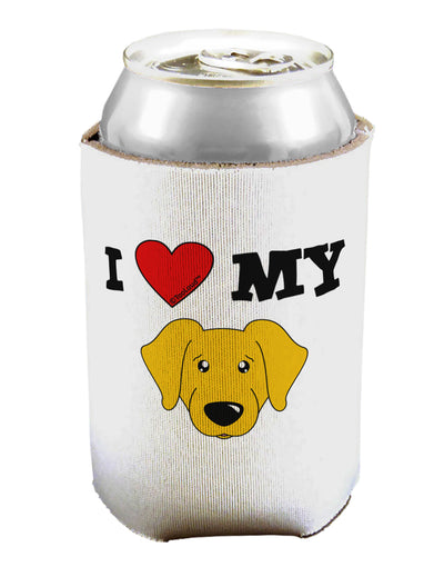 I Heart My - Cute Yellow Labrador Retriever Dog Can / Bottle Insulator Coolers by TooLoud-Can Coolie-TooLoud-1-Davson Sales