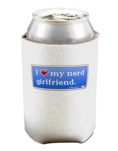 I Heart My Nerd Girlfriend - Retro Can / Bottle Insulator Coolers by TooLoud-Can Coolie-TooLoud-1-Davson Sales