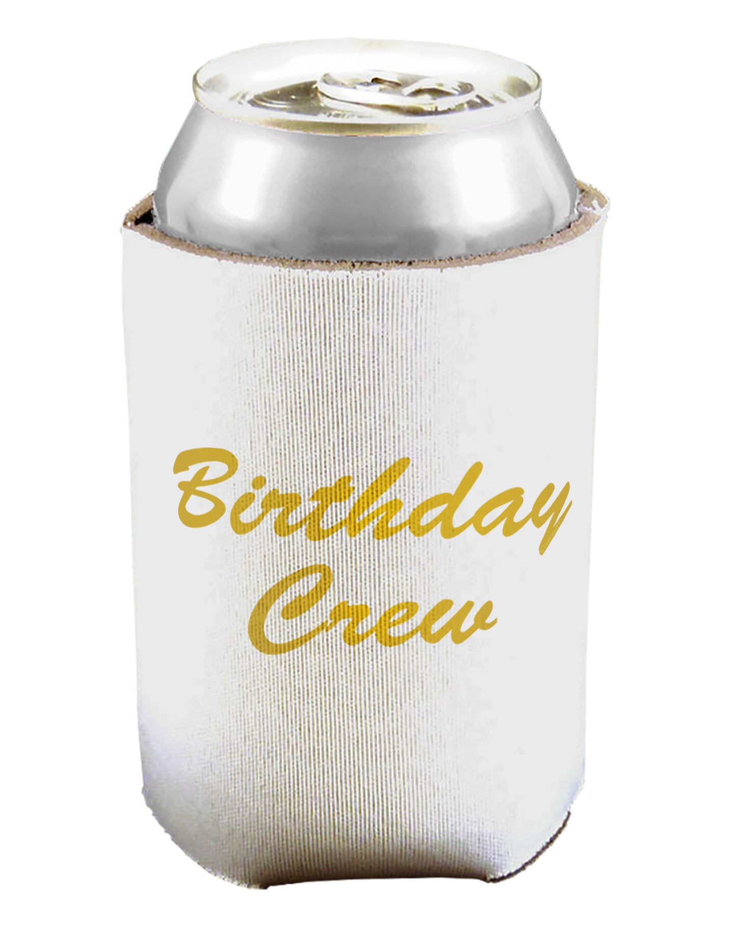 Birthday Crew Text Can / Bottle Insulator Coolers by TooLoud-Can Coolie-TooLoud-1-Davson Sales