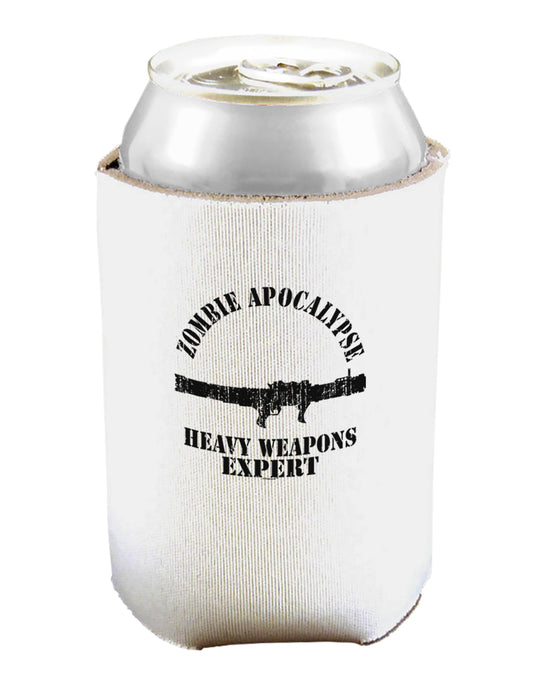 Zombie Apocalypse Group Heavy Weapons Can and Bottle Insulator Cooler-Bottle Insulator-TooLoud-White-Davson Sales