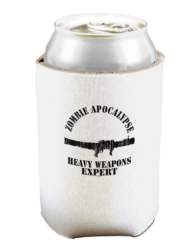 Zombie Apocalypse Group Heavy Weapons Can and Bottle Insulator Cooler-Bottle Insulator-TooLoud-White-Davson Sales