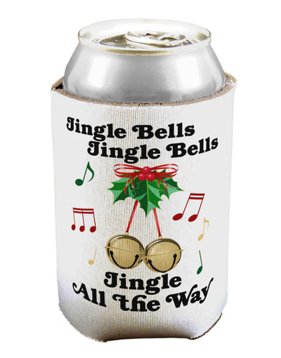 Jingle Bells All the way Can / Bottle Insulator Coolers-Can Coolie-TooLoud-1 Piece-Davson Sales