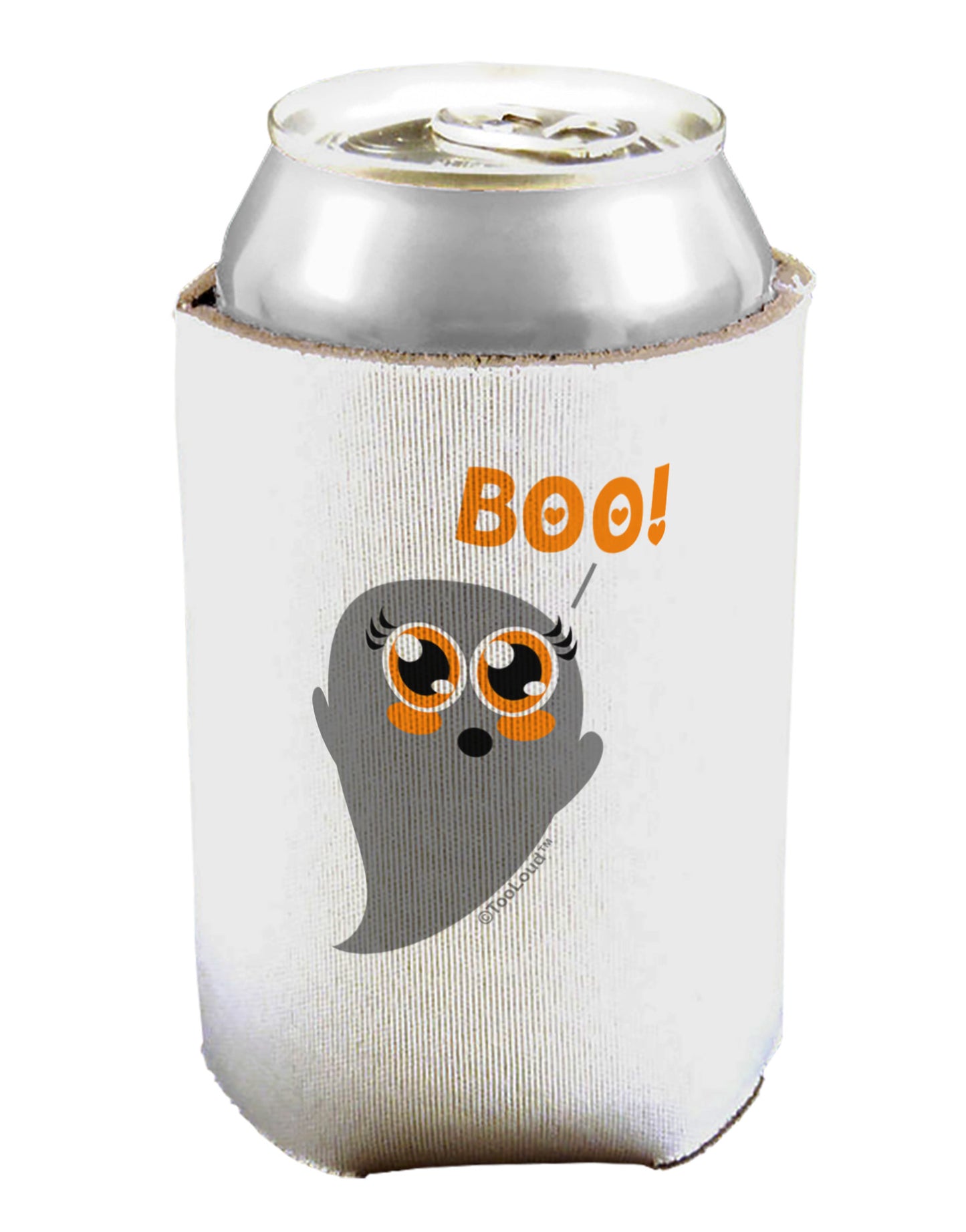 Cute Boo Ghost Can / Bottle Insulator Coolers-Can Coolie-TooLoud-1-Davson Sales