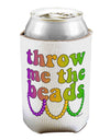 Throw Me The Beads - Mardi Gras Can / Bottle Insulator Coolers by TooLoud-Can Coolie-TooLoud-1-Davson Sales