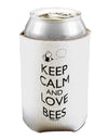 Keep Calm and Love Bees Can / Bottle Insulator Coolers-Can Coolie-TooLoud-1 Piece-Davson Sales