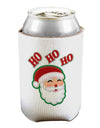 Ho Ho Ho Santa Claus Face Faux Applique Can / Bottle Insulator Coolers-Can Coolie-TooLoud-1 Piece-Davson Sales