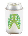 Human Green Skeleton Bones Ribcage Can and Bottle Insulator Cooler-Bottle Insulator-TooLoud-White-Davson Sales