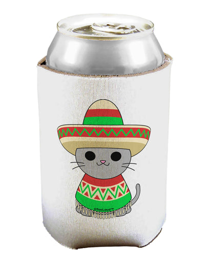 Cat with Sombrero and Poncho Can / Bottle Insulator Coolers by TooLoud-Can Coolie-TooLoud-1-Davson Sales