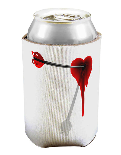 Cupid's Arrow Heart Shot Wound Can / Bottle Insulator Coolers-Can Coolie-TooLoud-1 Piece-Davson Sales