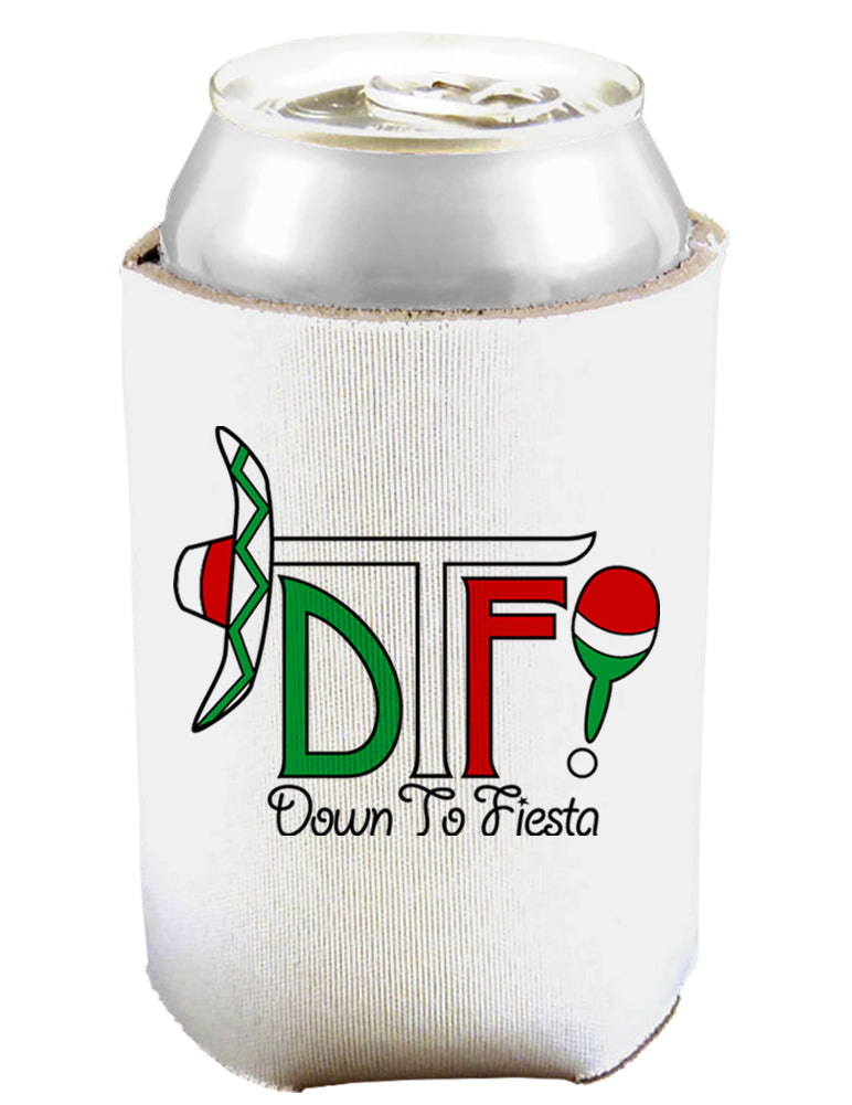 DTF Down To Fiesta Can and Bottle Insulator Koozie-Koozie-TooLoud-White-Davson Sales