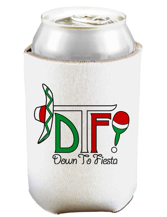 DTF Down To Fiesta Can and Bottle Insulator Koozie-Koozie-TooLoud-White-Davson Sales