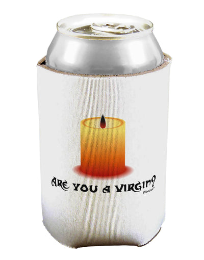 Are You A Virgin - Black Flame Candle Can / Bottle Insulator Coolers by TooLoud-Can Coolie-TooLoud-1-Davson Sales