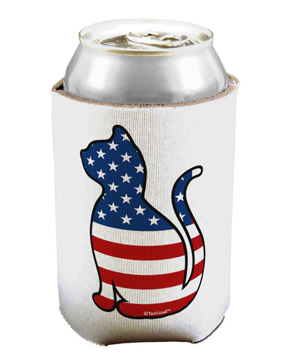 Patriotic Cat Design Can / Bottle Insulator Coolers by TooLoud-Can Coolie-TooLoud-1-Davson Sales