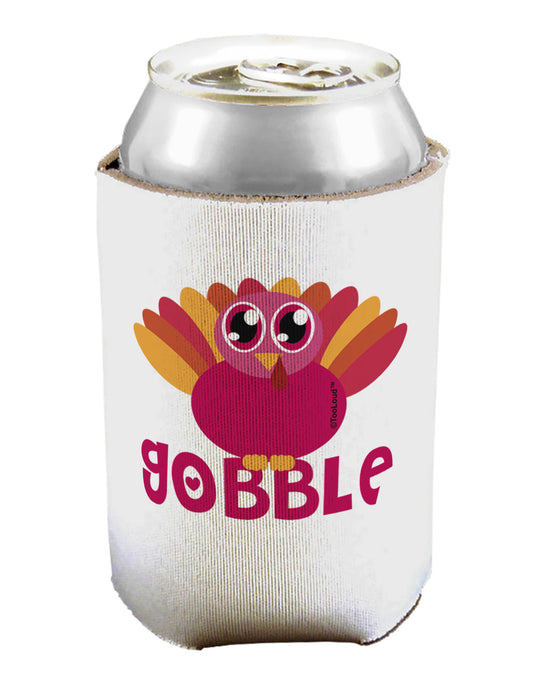 Cute Gobble Turkey Pink Can / Bottle Insulator Coolers-Can Coolie-TooLoud-1-Davson Sales