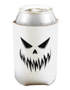 Scary Evil Jack O' Lantern Pumpkin Face Can and Bottle Insulator Cooler-Bottle Insulator-TooLoud-White-Davson Sales