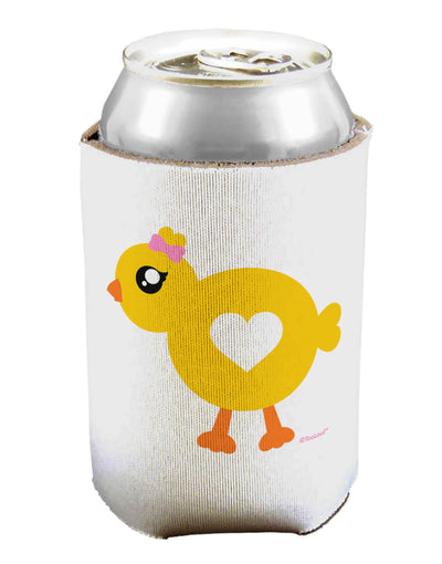 Cute Chick with Bow Can / Bottle Insulator Coolers by TooLoud-Can Coolie-TooLoud-1-Davson Sales