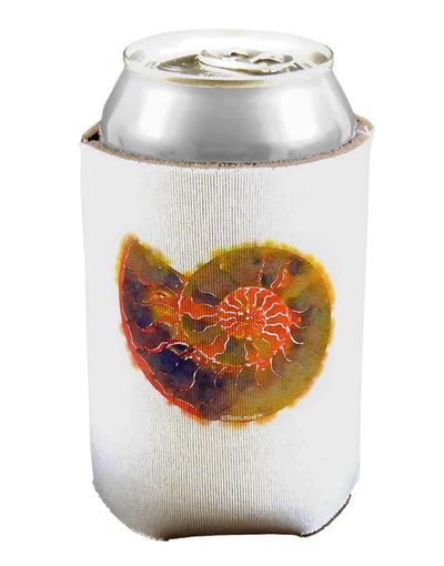 Nautilus Fossil Watercolor Can / Bottle Insulator Coolers-Can Coolie-TooLoud-1 Piece-Davson Sales