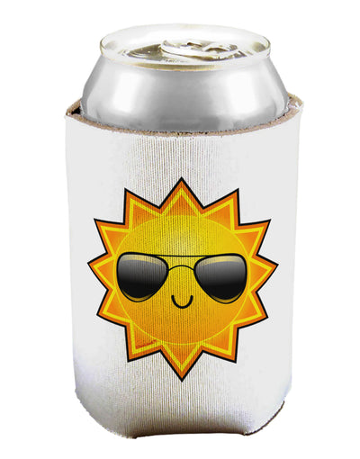 Sun With Sunglasses Can / Bottle Insulator Coolers by TooLoud-Can Coolie-TooLoud-1-Davson Sales