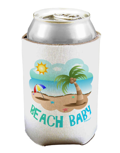 Fun Summer Beach Scene - Beach Baby Can / Bottle Insulator Coolers by TooLoud-Can Coolie-TooLoud-1-Davson Sales