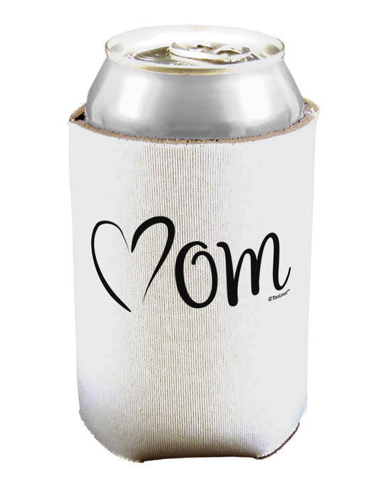 Mom with Brushed Heart Design Can / Bottle Insulator Coolers by TooLoud-Can Coolie-TooLoud-1-Davson Sales