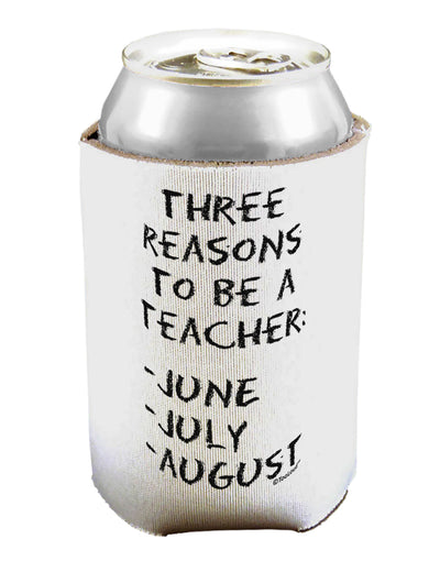 Three Reasons to Be a Teacher - June July August Can / Bottle Insulator Coolers-Can Coolie-TooLoud-1-Davson Sales