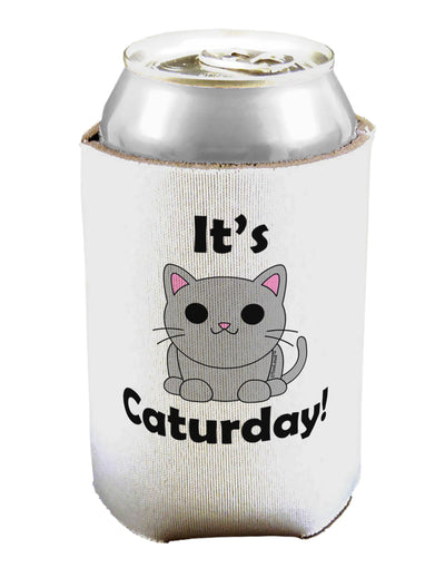 It's Caturday Cute Cat Design Can / Bottle Insulator Coolers by TooLoud-Can Coolie-TooLoud-1-Davson Sales