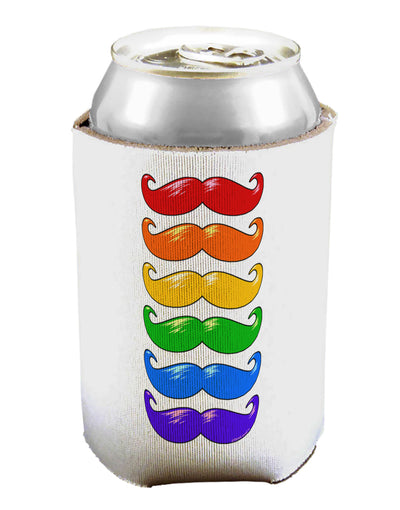 Colorful Rainbow Mustaches Can / Bottle Insulator Coolers-Can Coolie-TooLoud-1 Piece-Davson Sales