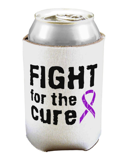 Fight for the Cure - Purple Ribbon Alzheimers Disease Can / Bottle Insulator Coolers-Can Coolie-TooLoud-1-Davson Sales