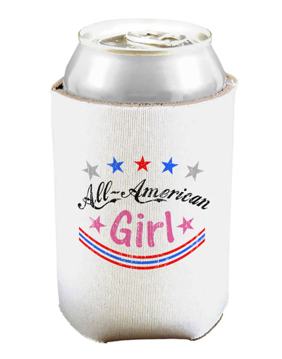 All-American Girl Can and Bottle Insulator Cooler-Bottle Insulator-TooLoud-White-Davson Sales