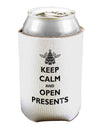 Keep Calm and Open Presents Christmas Can / Bottle Insulator Coolers-Can Coolie-TooLoud-1 Piece-Davson Sales