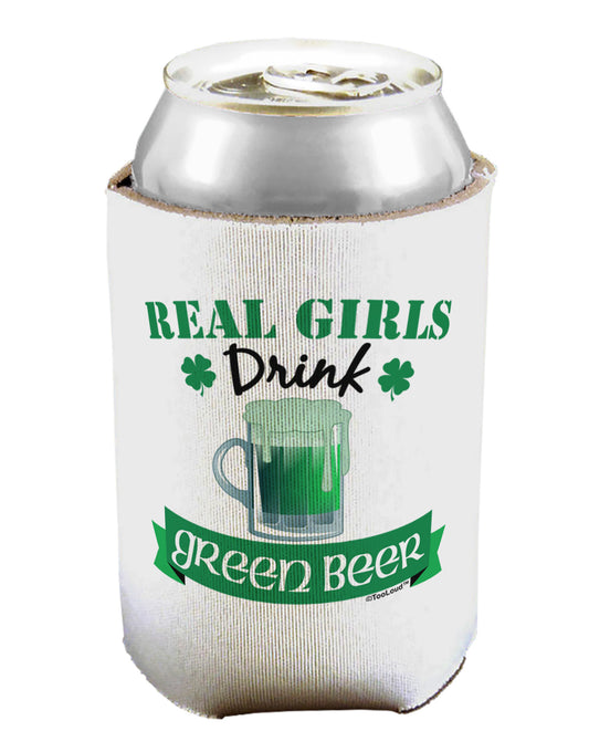 Real Girls Drink Green Beer Can / Bottle Insulator Coolers-Can Coolie-TooLoud-1-Davson Sales