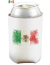 Distressed Mexican Flag Can and Bottle Insulator Koozie-Koozie-TooLoud-White-Davson Sales