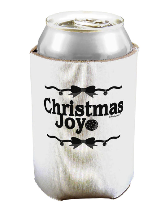 Christmas Joy BnW Can / Bottle Insulator Coolers-Can Coolie-TooLoud-1-Davson Sales