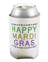 Happy Mardi Gras Beads Can / Bottle Insulator Coolers-Can Coolie-TooLoud-1 Piece-Davson Sales