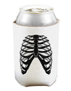 Human Skeleton Bones Ribcage Inverted Can and Bottle Insulator Cooler-Bottle Insulator-TooLoud-White-Davson Sales