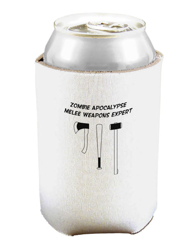 Zombie Apocalypse Melee Weapons Expert Can and Bottle Insulator Cooler-Bottle Insulator-TooLoud-White-Davson Sales