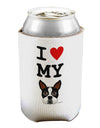 I Heart My Boston Terrier Can / Bottle Insulator Coolers-Can Coolie-TooLoud-1 Piece-Davson Sales