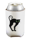 Cute Arched Black Cat Halloween Can and Bottle Insulator Cooler-Bottle Insulator-TooLoud-White-Davson Sales