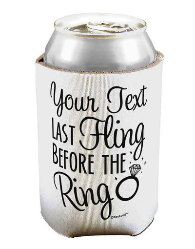 Personalized Bachelorette Party - Last Fling Before the Ring Can / Bottle Insulator Coolers-Can Coolie-TooLoud-1-Davson Sales